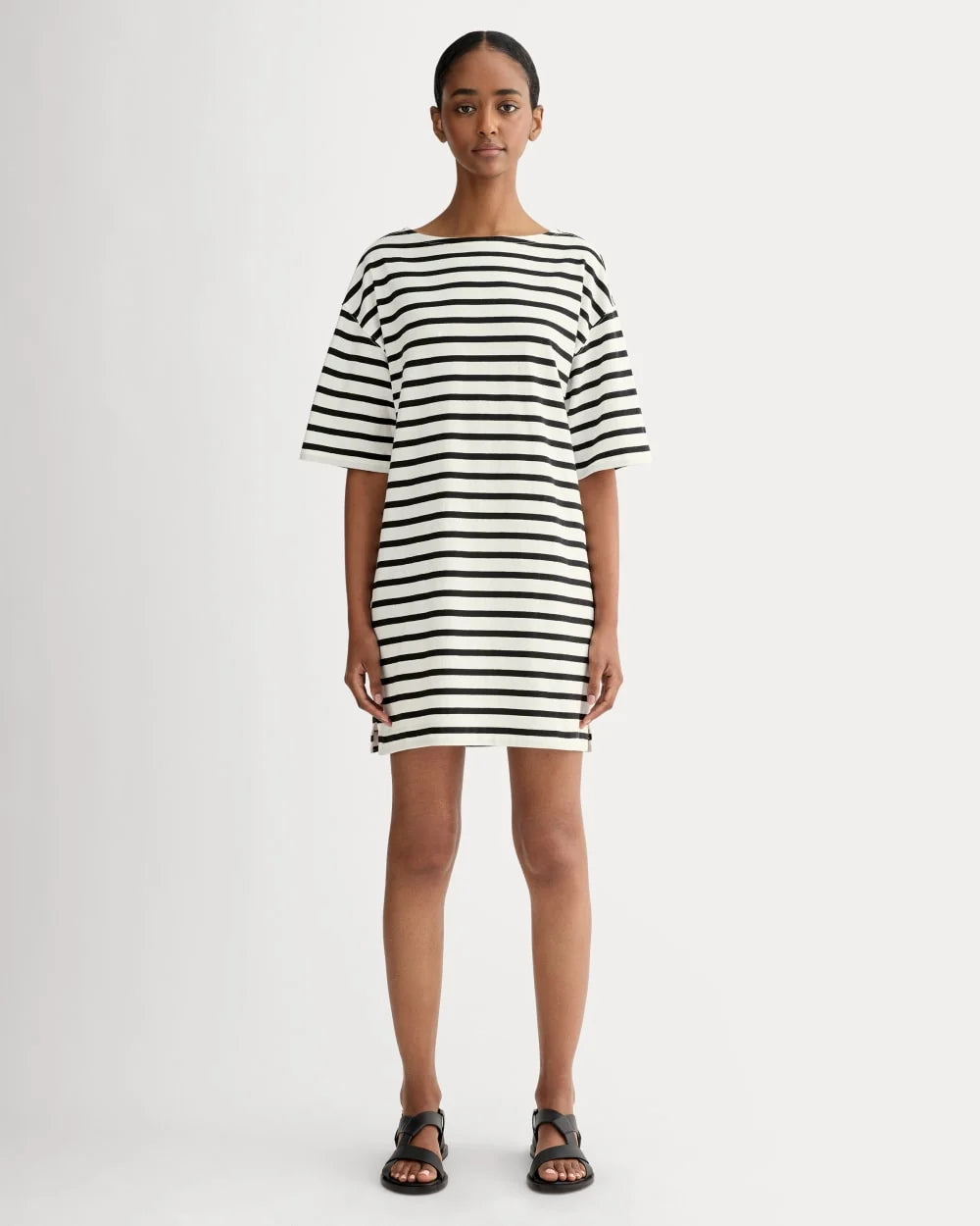 The Mariner Dress | Bone / Black