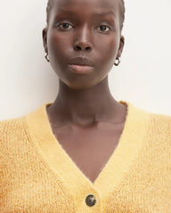 The Alpaca V-Neck Cropped Cardigan | Raffia