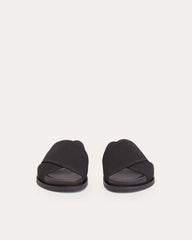 The ReKnit Form Crossover Sandal | Black