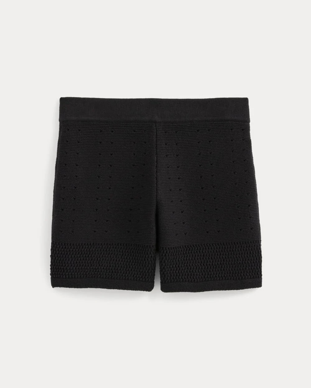 Open-Knit Short in Everyday Cotton | Black