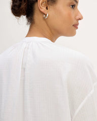 The Gauze Caftan Dress | White