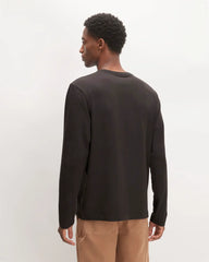 The Slub Long-Sleeve Henley | Black