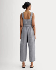 The Utility Coverall in Linen | Navy Chambray