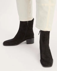 The City Boot | Black Suede