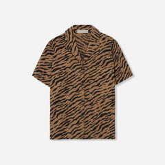 The Poplin Shirt | Tiger Stripe Toasted Coconut