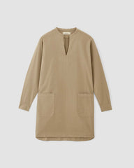 The Long-Sleeve Utility Mini Dress | Trench Coat Khaki