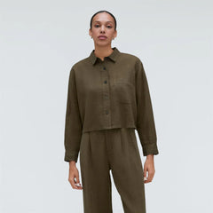 The Linen Way Short Shirt | Beech