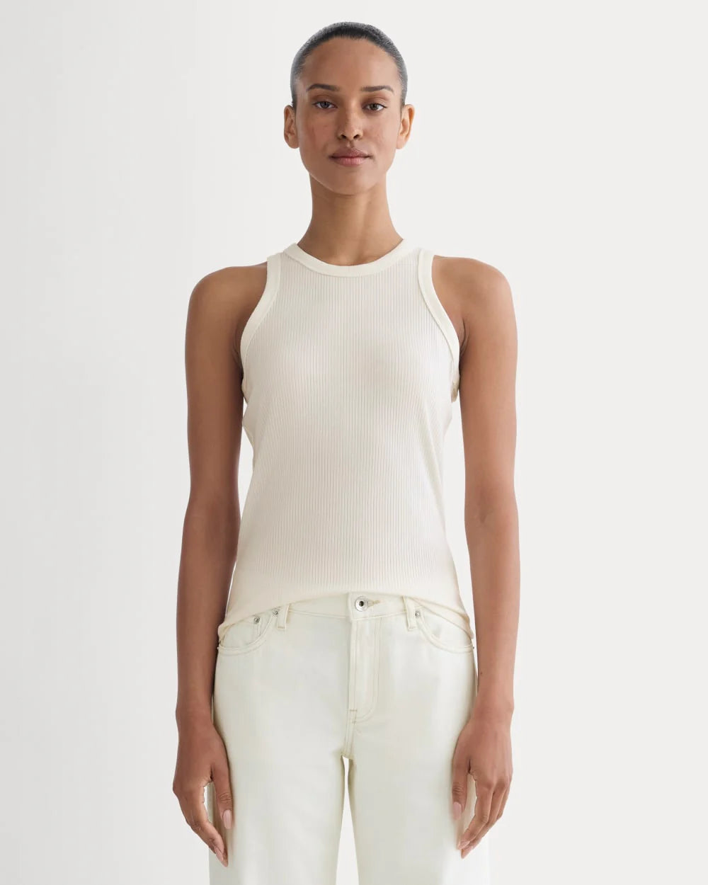 The Shimmy Cutaway Tank | Bone