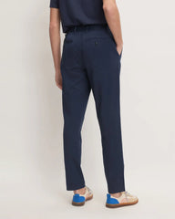 The Pleated Air Chino | Deep Navy