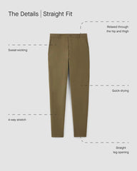The Straight Fit Performance Chino | Uniform | Slate Grey | Straight