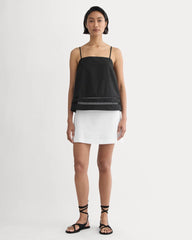 The Lace Trim Tank | Black