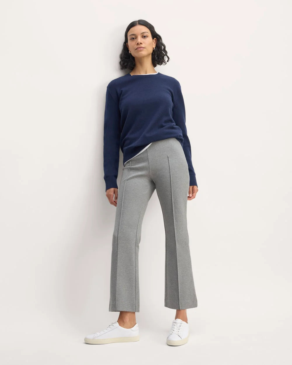 The Dream Kick Flare Pant | Mid Heather Grey