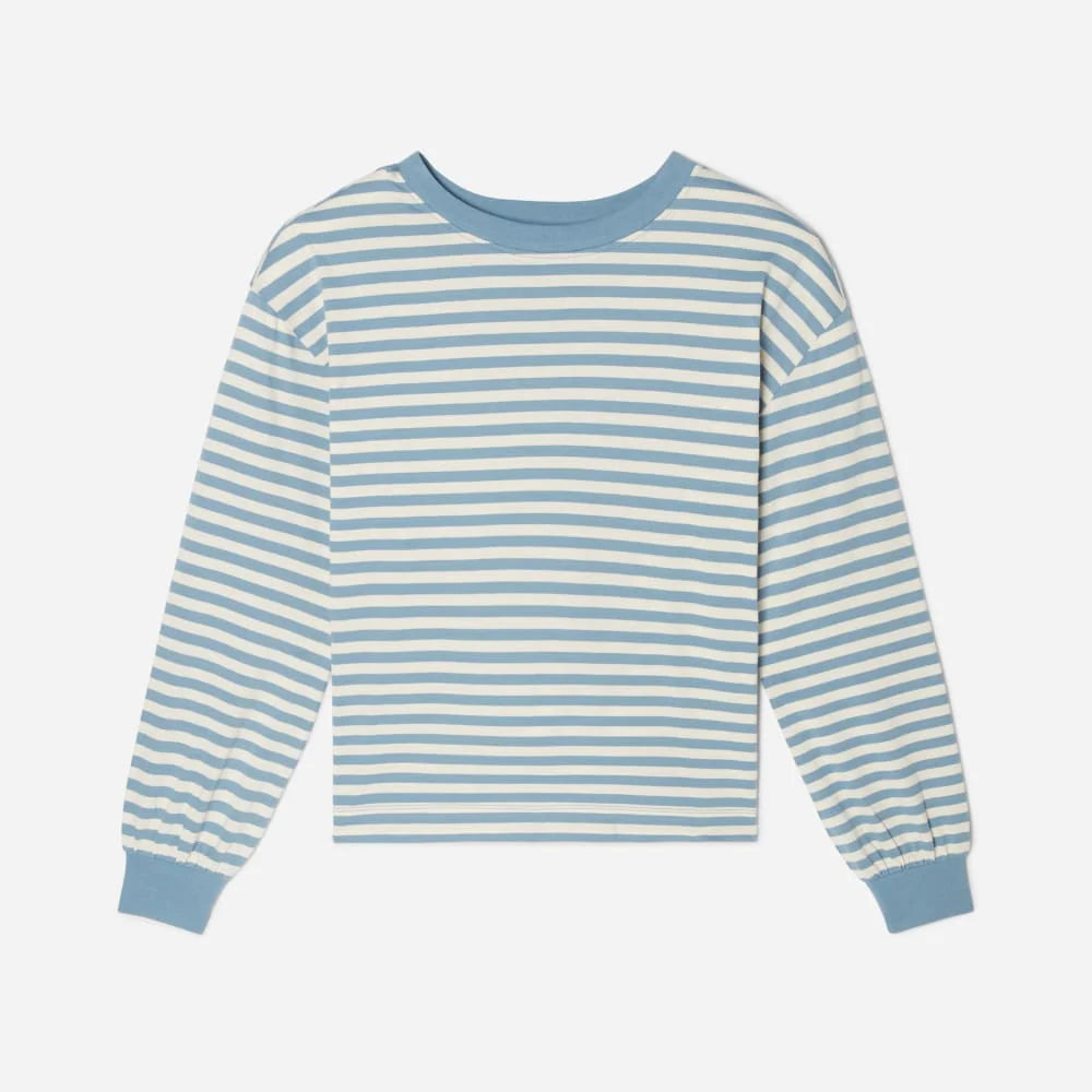 The Organic Cotton Long-Sleeve Tee | Spring Lake / Canvas