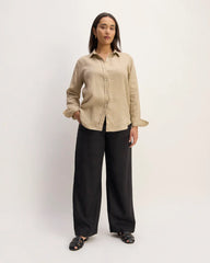 The Must-Have Shirt in Linen | Trench Coat Khaki