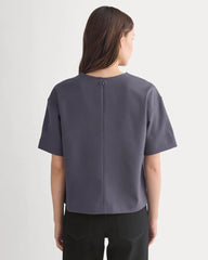 Ponte Oversized Tee | Graphite
