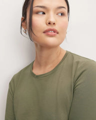 The Organic Cotton Long-Sleeve Crew | Kalamata