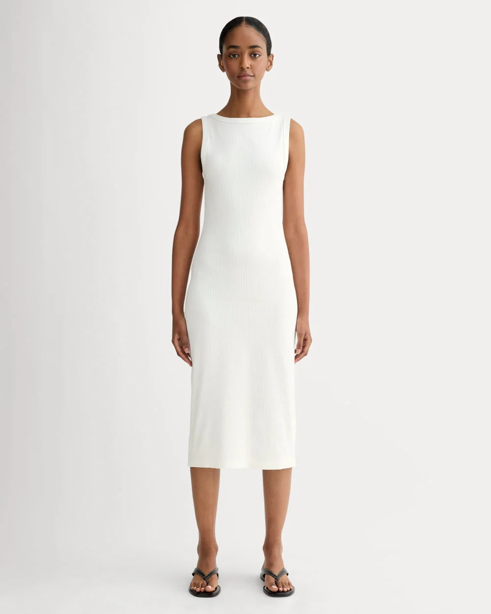 The Selfie Tank Dress | White