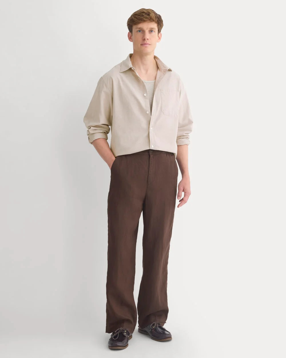 Linen Easy Pant 2.0 | Coffee Bean