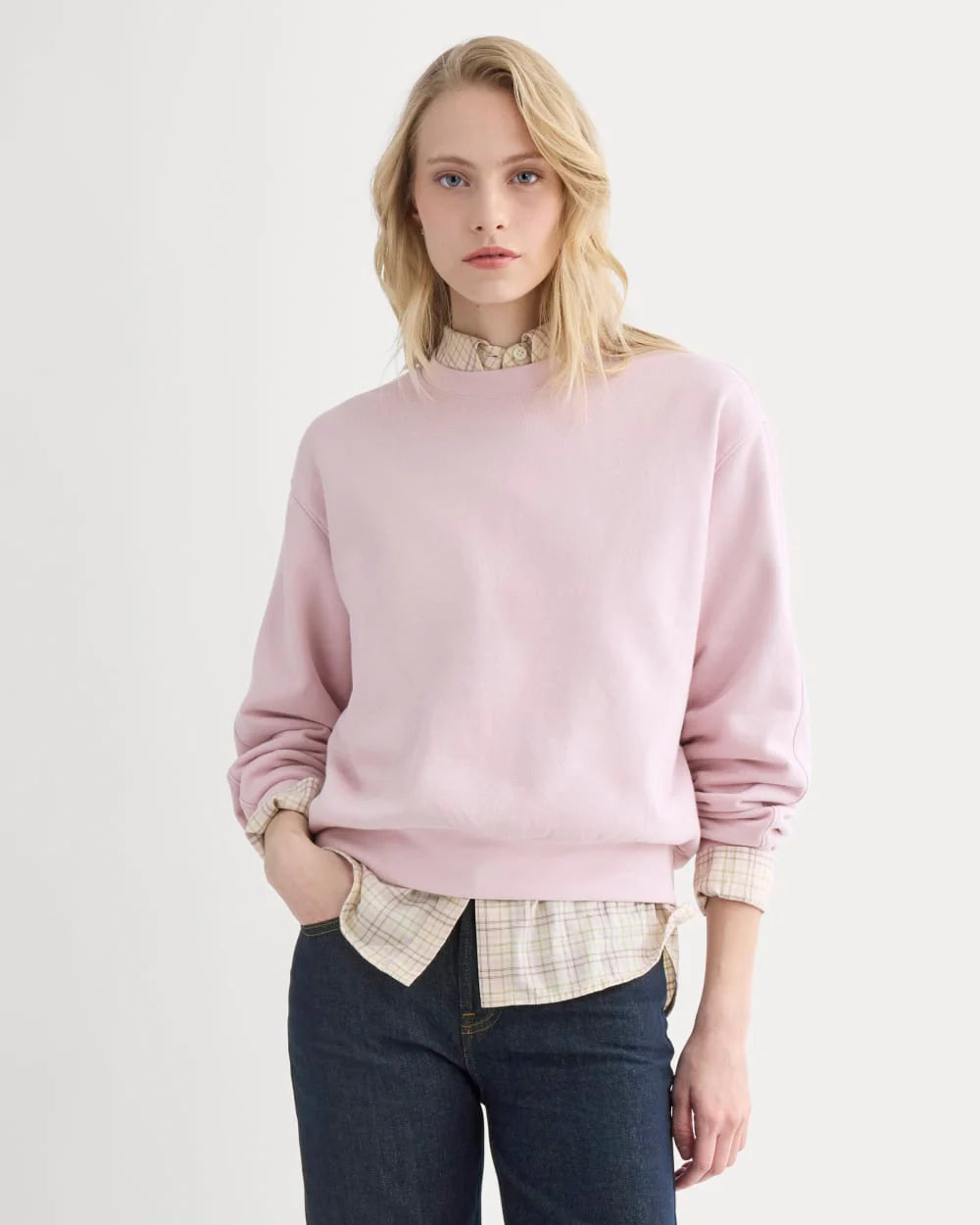 Lightweight Terry Blouson Crew | Burnished Lilac
