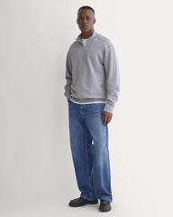 Lightweight Terry Zip Pullover | Vintage Heather Grey