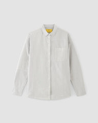 The Everlane x Marques' Almeida Patchwork Relaxed Shirt | Grey Stripe Patchwork
