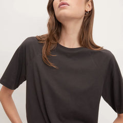 The Organic Cotton Raglan Tee | Vintage Black