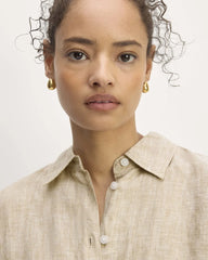 The Boyfriend Shirt in Linen | Cornstalk Chambray