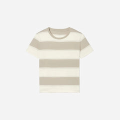 The Box-Cut Tee in Essential Cotton | Pale Khaki / Canvas Tan | No Pocket