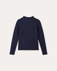 The Form Funnel-Neck Tee | Navy