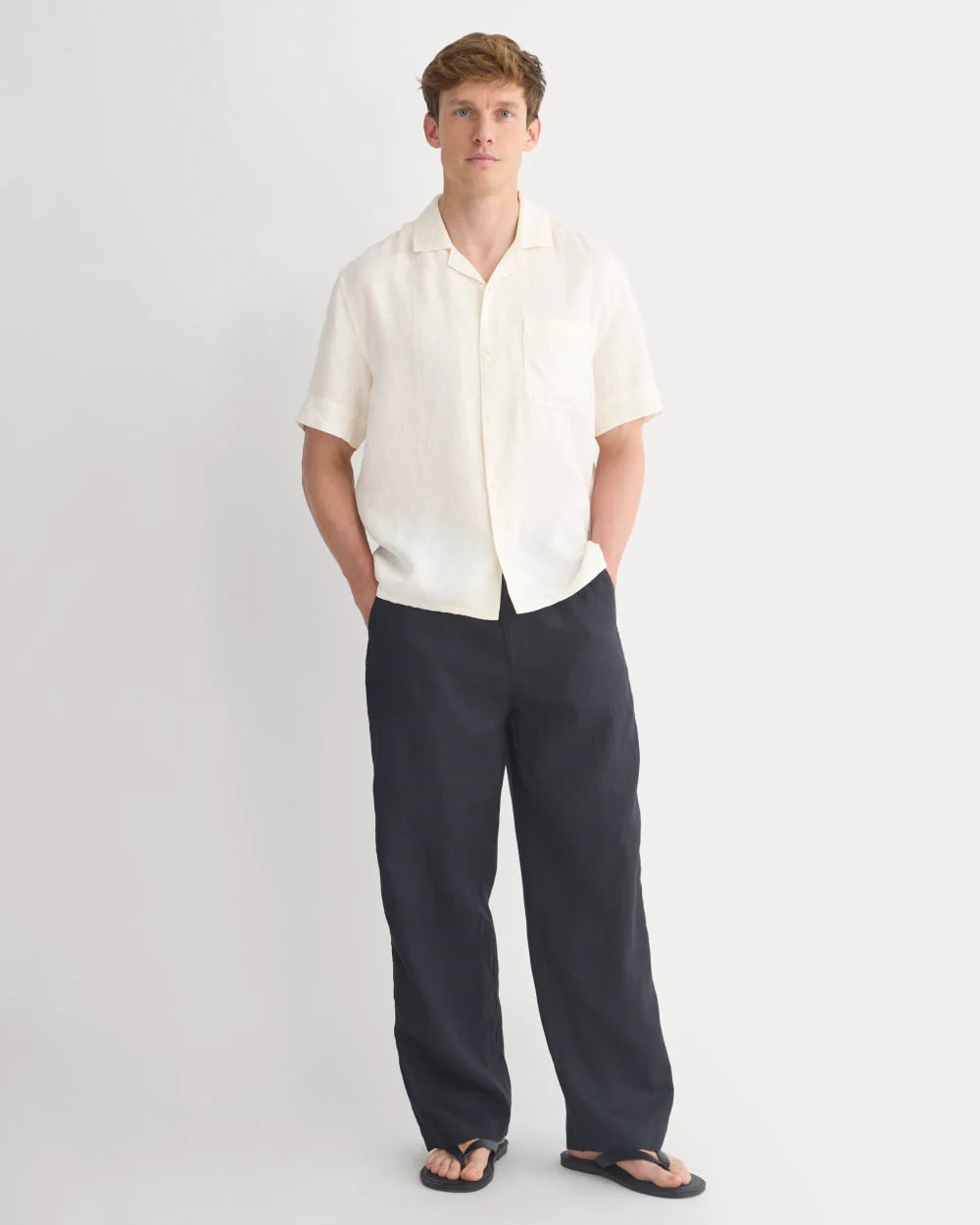 Linen Easy Pant 2.0 | Black