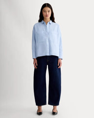 The Boxy Oxford | Light Blue