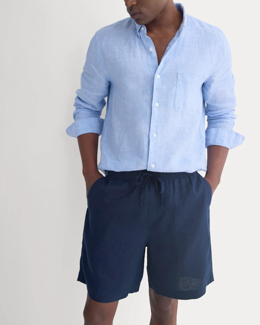 Linen Easy Short | Navy