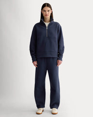 Luxe Fleece Half-Zip Sweatshirt | Navy