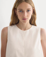 The Shift Dress in Stretch Linen | Bone