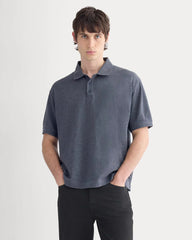 Classic Piqué Polo | Heathered Graphite