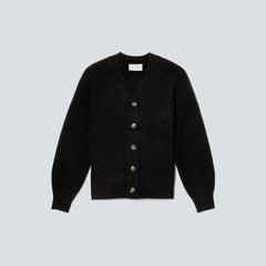 The Felted Merino Cardigan |  Black