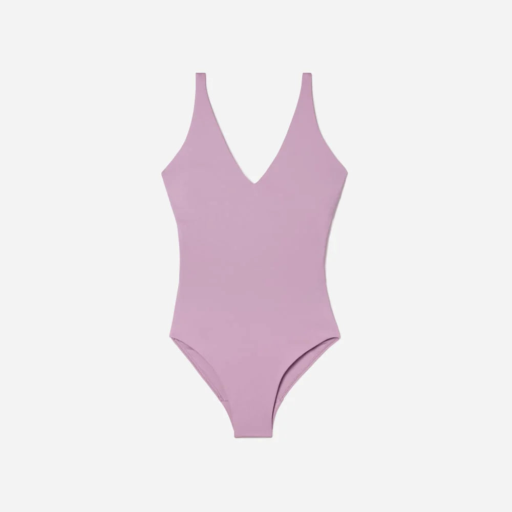 The V-Neck One-Piece | Lilac