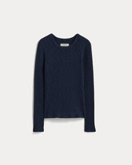 The Cozy Rib Long-Sleeve Tee | Navy