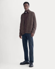The Cloud Relaxed Cardigan | Heathered Burgundy
