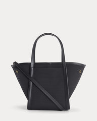 Canvas Mini Lug Tote | Black