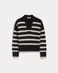 The Boxy Polo in Everyday Cotton | Black / Canvas