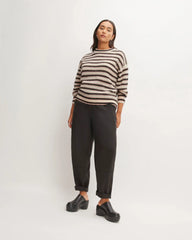 The Cocoon Crew in Alpaca | Heathered Black / Cafe Creme / Bone