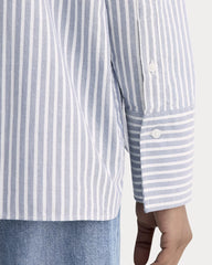 The Boxy Oxford | Bone / Mazarine Blue