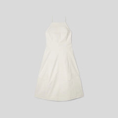 The Structured Cotton Bell Dress | Bone