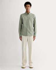 The Slim Oxford Shirt | Sage Green | Tall