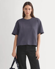 Ponte Oversized Tee | Graphite