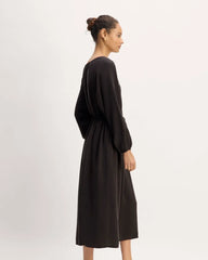 The TENCEL™ Gathered Maxi Dress | Black