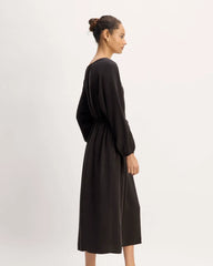 The TENCEL™ Gathered Maxi Dress | Black