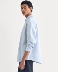 Lightweight Oversized Oxford | Light Blue