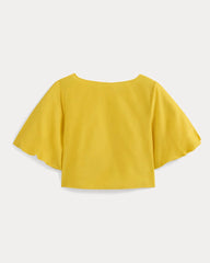 Bubble-Sleeve Top | Passion Fruit